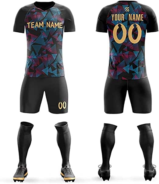 Custom Soccer Jersey Gradient with Shorts Printed Name - Image 2