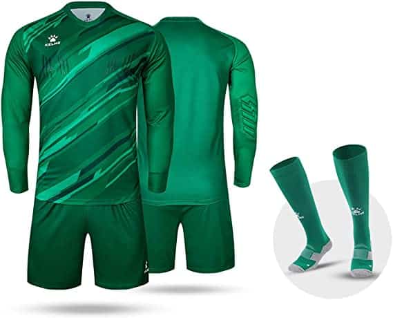 Men Kid Custom Padded Goalkeeper Soccer Jersey