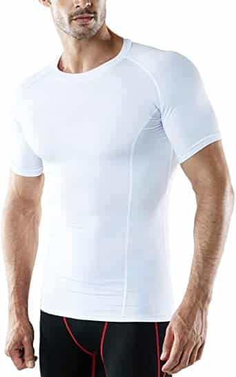 Men's Cool Dry Short Sleeve Compression Shirts - Image 2